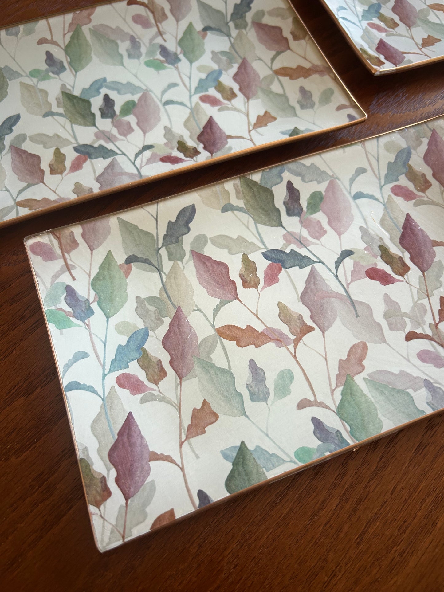 Leaves Rectangle Plate