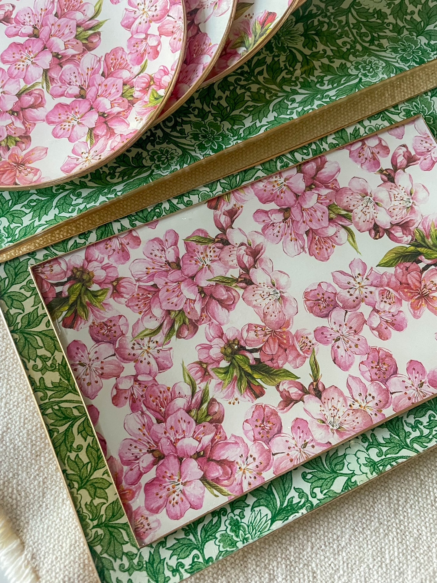 Cherry Blossom Rectangle Plate