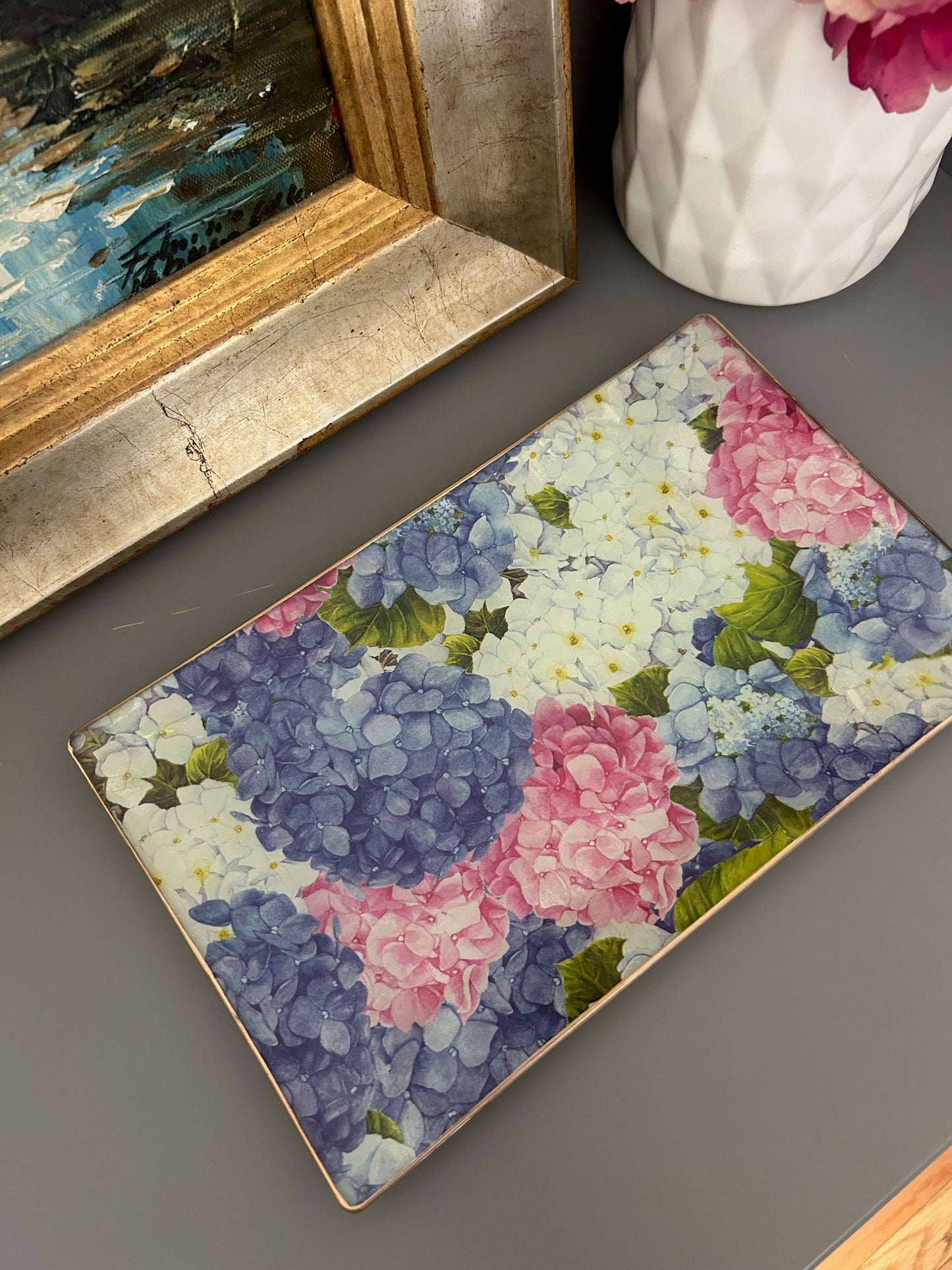 Hydrangeal Rectangle Plate