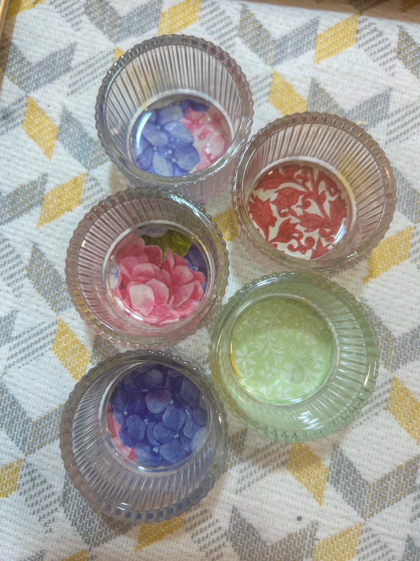 Small glass bowls