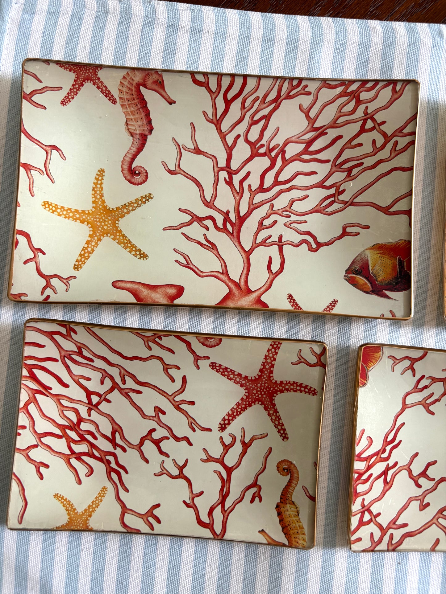 Coral Rectangle Plate