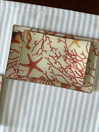 Coral Rectangle Plate