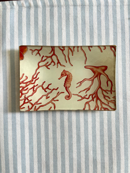 Coral Rectangle Plate