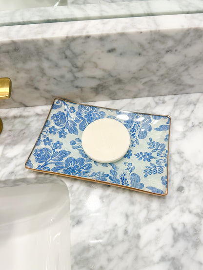 Blue Vintage Rectangle Plate