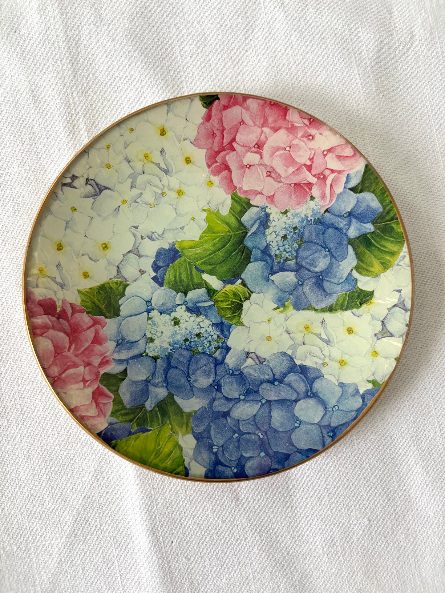 Hydrangeal Round Plate