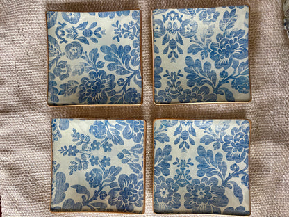 Blue Vintage Square Plate