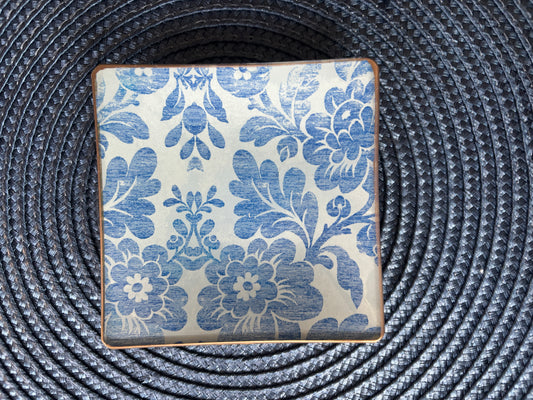 Blue Vintage Square Plate