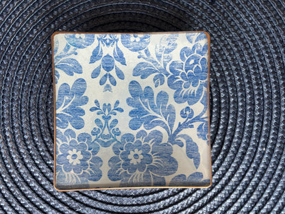 Blue Vintage Square Plate