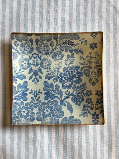 Blue Vintage Square Plate