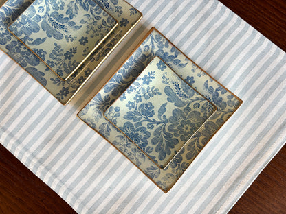 Blue Vintage Square Plate