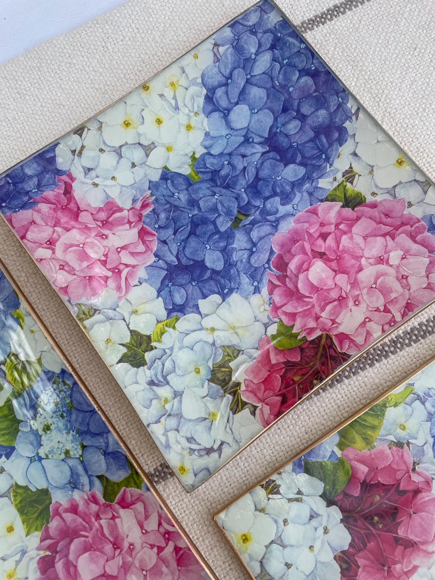 Hydrangea Square Plate